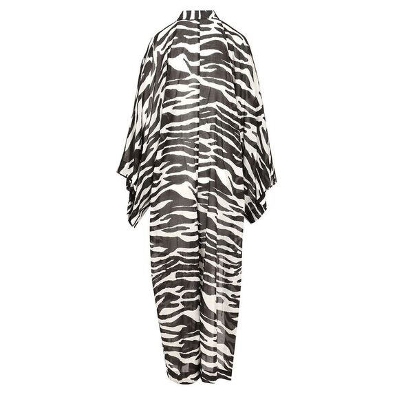 The Attico Women Zebra Print Caftan - Picture 2 of 7